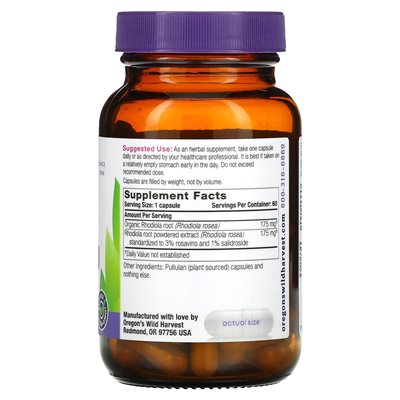 Wild Harvest, Rhodiola, 60 Vegan Capsules