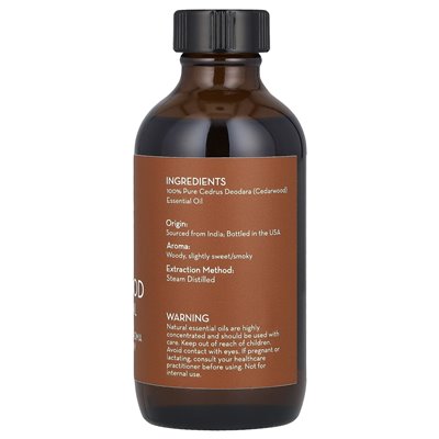 Pure Body Naturals, 100% czysty olejk eteryczny, Cedarwood, 4 fl oz (118 ml) Pure Body Naturals, 100% czysty olejk eteryczny, Cedarwood, 4 fl oz (118 ml)