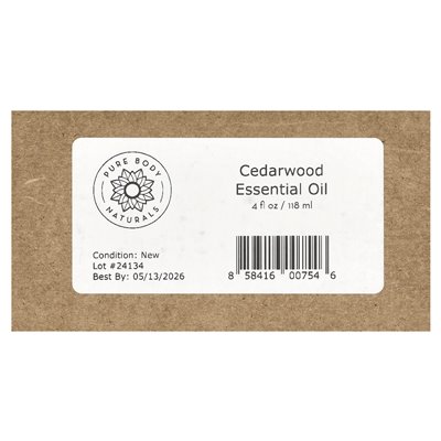 Pure Body Naturals, 100% czysty olejk eteryczny, Cedarwood, 4 fl oz (118 ml) Pure Body Naturals, 100% czysty olejk eteryczny, Cedarwood, 4 fl oz (118 ml)