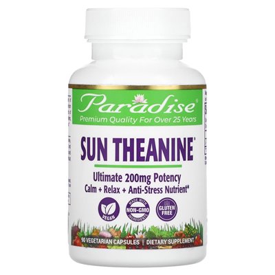 Heavenly Herbs, Sun Theanine, 200 mg, 90 vegetarische Kapseln