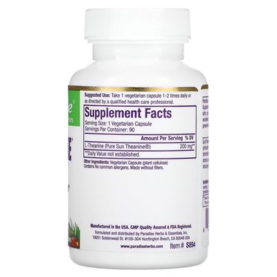 Heavenly Herbs, Sun Theanine, 200 mg, 90 vegetarische Kapseln