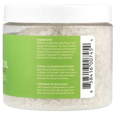 Pure Body Naturals, Tree Tree Oil Foot & kąpiel, 20 uncji (567 g) Pure Body Naturals, Tree Tree Oil Foot & kąpiel, 20 uncji (567 g)