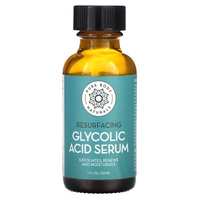 Pure Body Naturals, Resurfacing-Serum mit Glykolsäure, 1 Fl Oz (30 ml)