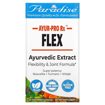 Paradise Herbs, Ayur-Pro Rx, Flex, 60 Vegetarian Capsules