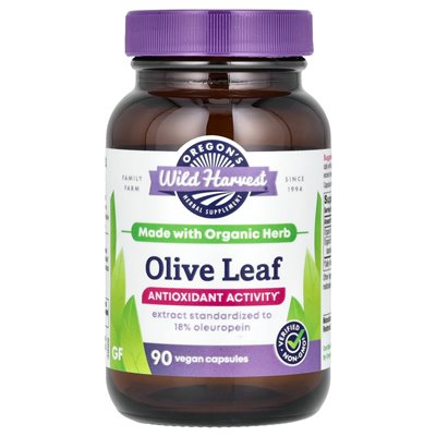 Oregon's Wild Harvest, Olive Leaf, 90 wegańskich kapsułek