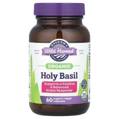 Wild Harvest Oregon Organic Holy Basil 60 Vegan Capsules