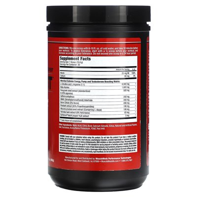Musclemeds, Nitrotest, androgeniczny wzmacniacz przedtreningowy, arbuz, 16,51 uncji (468 g) Musclemeds, Nitrotest, androgeniczny wzmacniacz przedtreningowy, arbuz, 16,51 uncji (468 g)