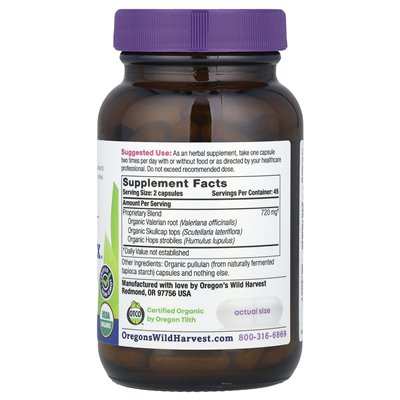 Oregon's Wild Harvest, Organic Muscle Relaks ™, 90 wegańskich kapsułek