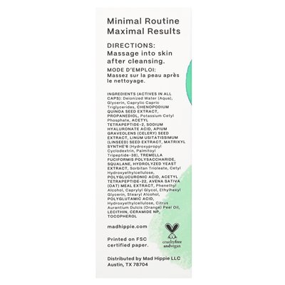 Crazy Hippie Corrective Peptide Serum, 1.02 Fl Oz (30 ml)