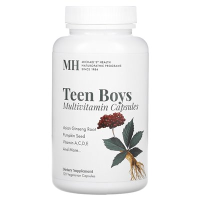 Naturopathic, Michael, nastoletni chłopcy multiwitamina, 120 kapsułek wegetariańskich