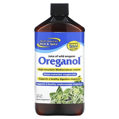North American Herb &amp Spice, Oreganol, Juice of Wild Oregano, 12 Fl Oz (355 ml)