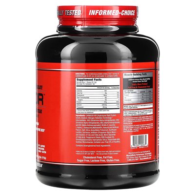 Musclemeds, Carnivor, bioinżynierowe izolat białka wołowiny, karmel waniliowy, 3,9 funta (1775 g)