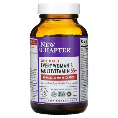 New Chapter, Every Woman's Daily 55+ Multivitamin, 96 Vegetarian Tablets