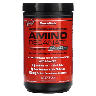Musclemeds, Amino Decanate, Fruit Punch, 13,4 uncji (381 g)