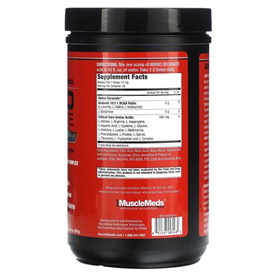 Musclemeds, Amino Decanate, Fruit Punch, 13,4 uncji (381 g)