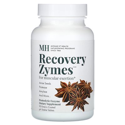 Naturopathic Michael, Recovery Zymes, 90 tabletek stabilnych PH powlekanych jelitami Naturopathic Michael, Recovery Zymes, 90 tabletek stabilnych PH powlekanych jelitami