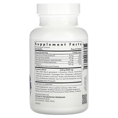 Naturheilkunde, Michaels Nieren, 120 vegetarische Tabletten