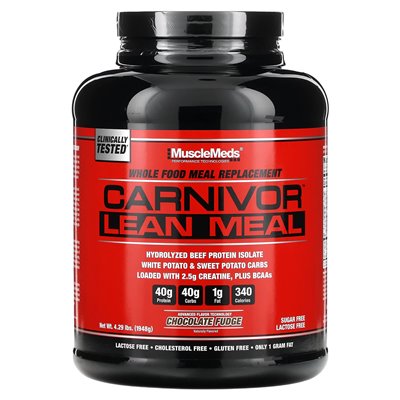 Musclemeds, Carnivor Lean Meal, Chocolate Fudge, 4.29 lbs (1948 g)