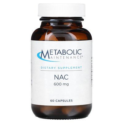 Konserwacja metaboliczna, NAC, 600 mg, 60 kapsułek