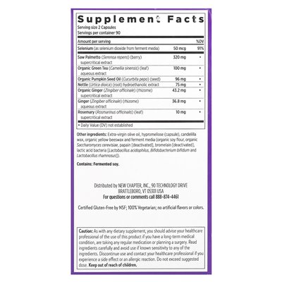 New Chapter, Prostate 5LX, 180 Vegetarian Capsules