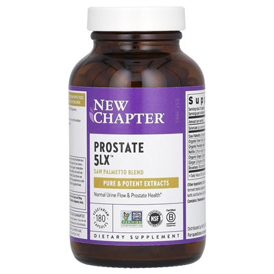 New Chapter, Prostate 5LX, 180 vegetarische Kapseln