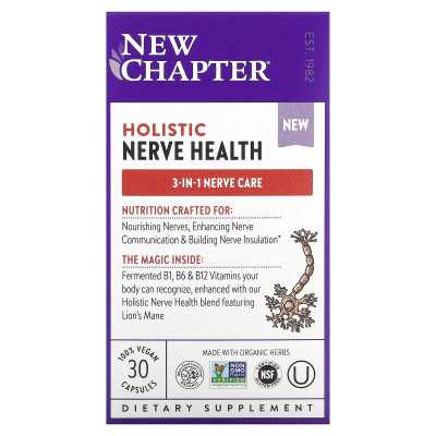 New Chapter, Ganzheitliche Nervengesundheit, 30 Kapseln
