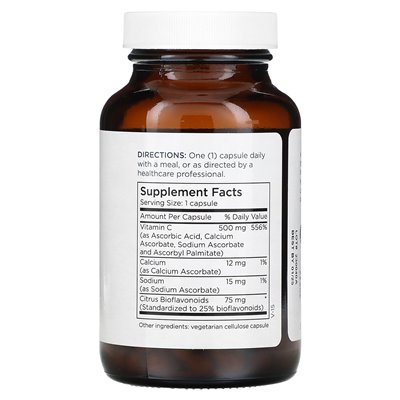 Konserwacja metaboliczna, buforowana witamina C z bioflawonoidami, 500 mg, 90 kapsułek Konserwacja metaboliczna, buforowana witamina C z bioflawonoidami, 500 mg, 90 kapsułek