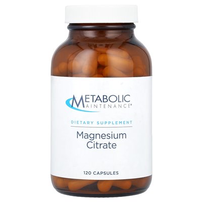 Konserwacja metaboliczna, cytrynian magnezu, 120 kapsułek