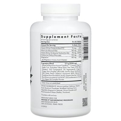 Naturopatyczne, czynniki metabolizmu cholesterolu Michaela, 270 tabletek Naturopatyczne, czynniki metabolizmu cholesterolu Michaela, 270 tabletek