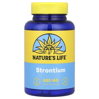 Nature's Life, Strontium, 680 mg, 60 tabletek (340 mg na tablet)