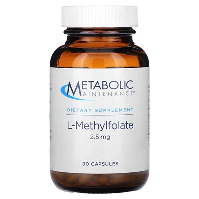 Konserwacja metaboliczna, L-metylofolan, 2,5 mg, 90 kapsułek