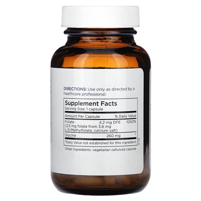 Konserwacja metaboliczna, L-metylofolan, 2,5 mg, 90 kapsułek
