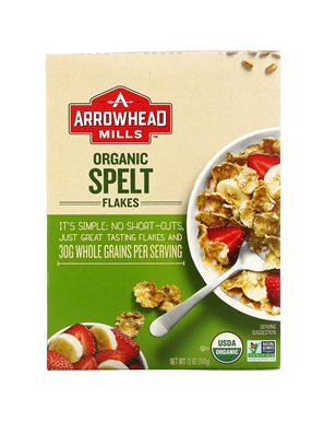 Arrowhead Mills, Organiczne Płatki Speltu, 340 g