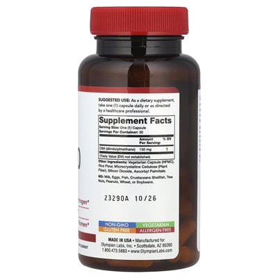 Olympian Labs, DIM-150, 30 Wegetariańskich Kapsułek