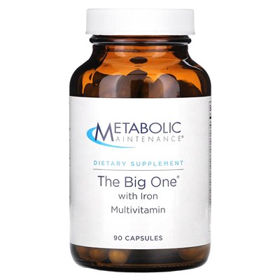 Metabolic Maintenance, Large with Iron, 90 Capsules