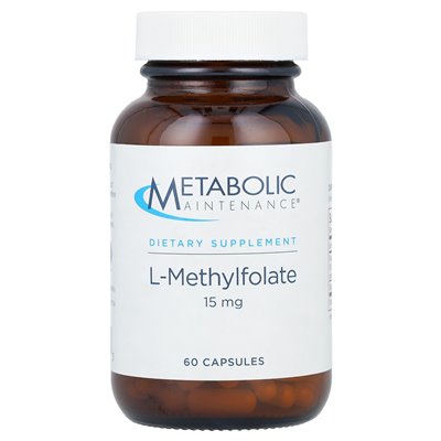 Konserwacja metaboliczna, L-metylofolan, 15 mg, 60 kapsułek