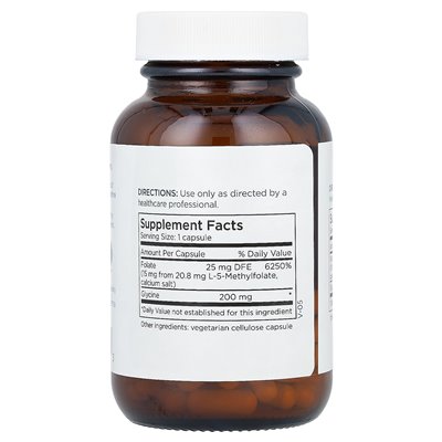 Konserwacja metaboliczna, L-metylofolan, 15 mg, 60 kapsułek