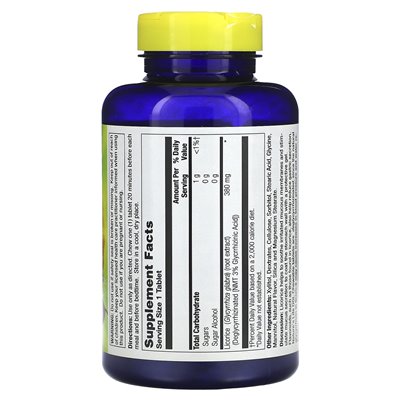 Nature's Life, DGL Kautabletten Lukorice, 100 Tabletten