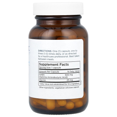 Konserwacja metaboliczna, GABA, 500 mg, 60 kapsułek