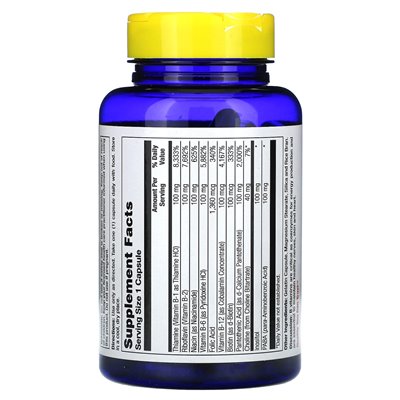 Życie natury, B-100, wysoki kwas foliowy, 1360 mcg, 100 kapsułek