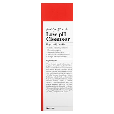 Mizon, Goodbye, Reiniger mit niedrigem pH-Wert, 3,38 Fl Oz (100 ml)