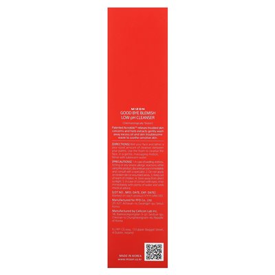 Mizon, dobre pożegnanie, niskie pH Cleanser, 3,38 Fl Oz (100 ml)