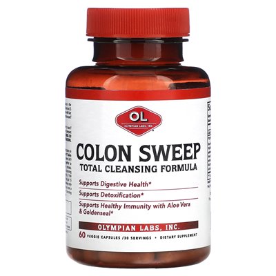 Olympic Labs Colon Sweep Total Cleanse Formula 60 Vegetarian Capsules Olympic Labs Colon Sweep Total Cleanse Formula 60 Vegetarian Capsules