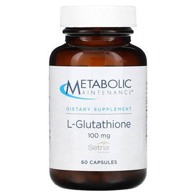 Metabolic Maintenance, L-Glutathione, 100mg, 60 Capsules