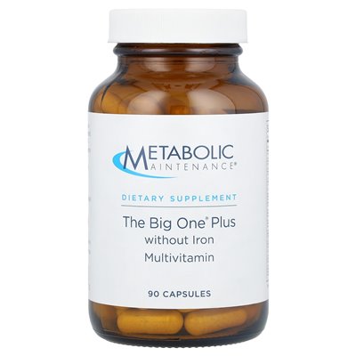 Metabolic Maintenance, Big One Plus, eisenfreies Multivitamin, 90 Kapseln Metabolic Maintenance, Big One Plus, eisenfreies Multivitamin, 90 Kapseln