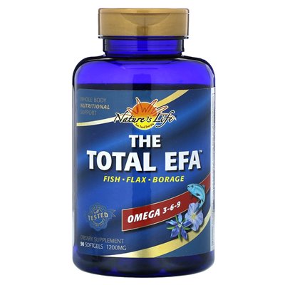 Nature's Life, Gesamt-EFA, Omega 3-6-9, 1200 mg, 90 weiche