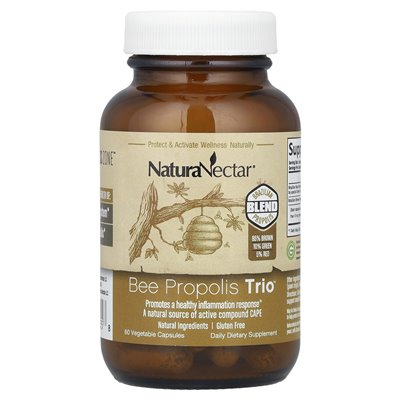 Naturanectar, Bee Propolis Trio ™, 60 kapsułek warzywnych