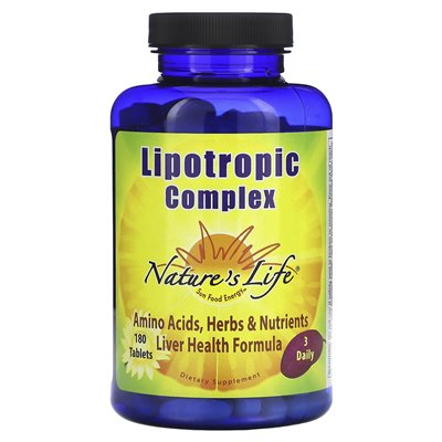 Nature's Life, Lipotropic Complex, 180 tabletek