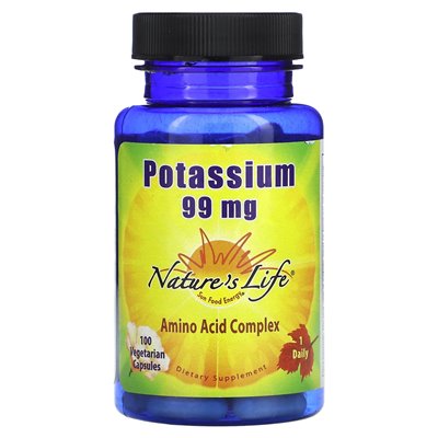 Nature's Life, Kalium, 99 mg, 100 vegetarische Kapseln