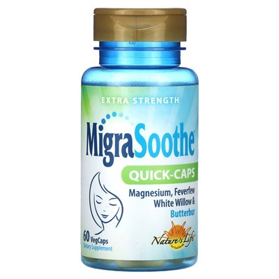 Życie natury, migraSoothe, szybkie kasy, dodatkowa siła, 60 vegcaps
